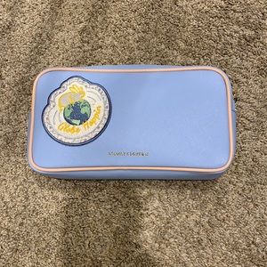 Stoney clover lane light blue/peach small pouch